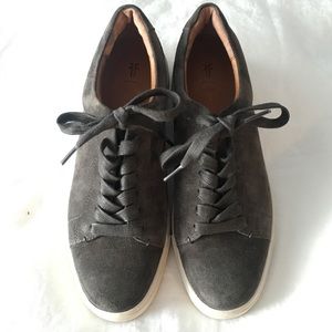 Frye Ivy Low Lace Suede Sneakers
